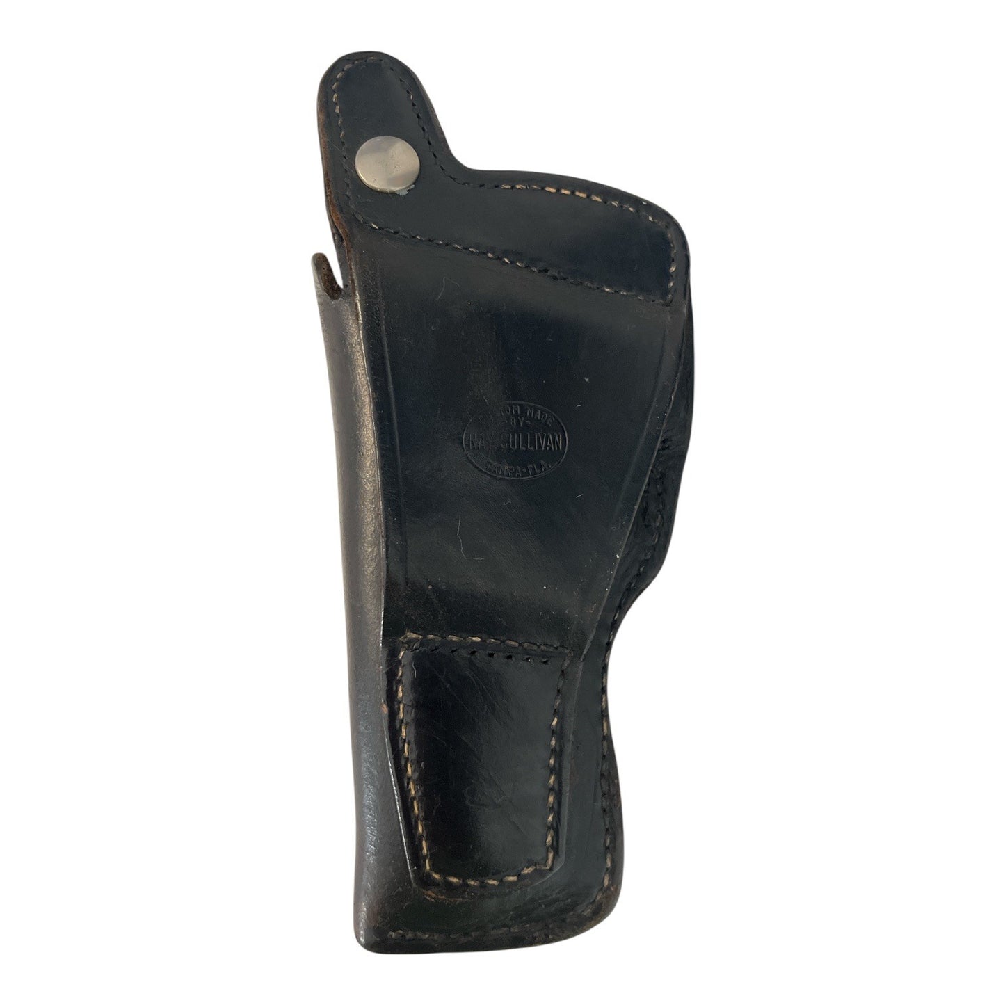 Ray Sullivan Custom Made Leather Holster Tampa FL Basketweave 9x3.75 Vintage