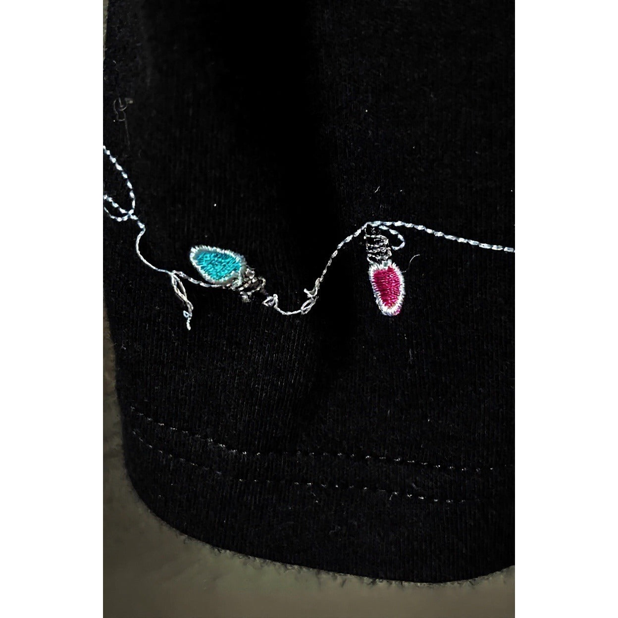 CB Plus C.B. Casual Women’s 1X Flamingo Island Holiday Embroidered Black Top