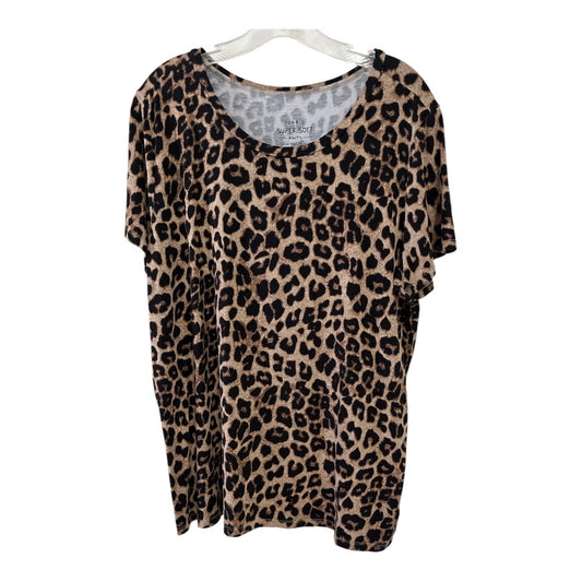 Torrid Super Soft Leopard Print Knit Top – Plus Size 2 (2X)