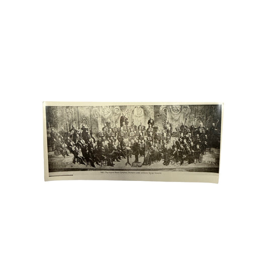 Vintage Boston Symphony Orchestra 1881 George Henschel Photo Print Annotated 11x4