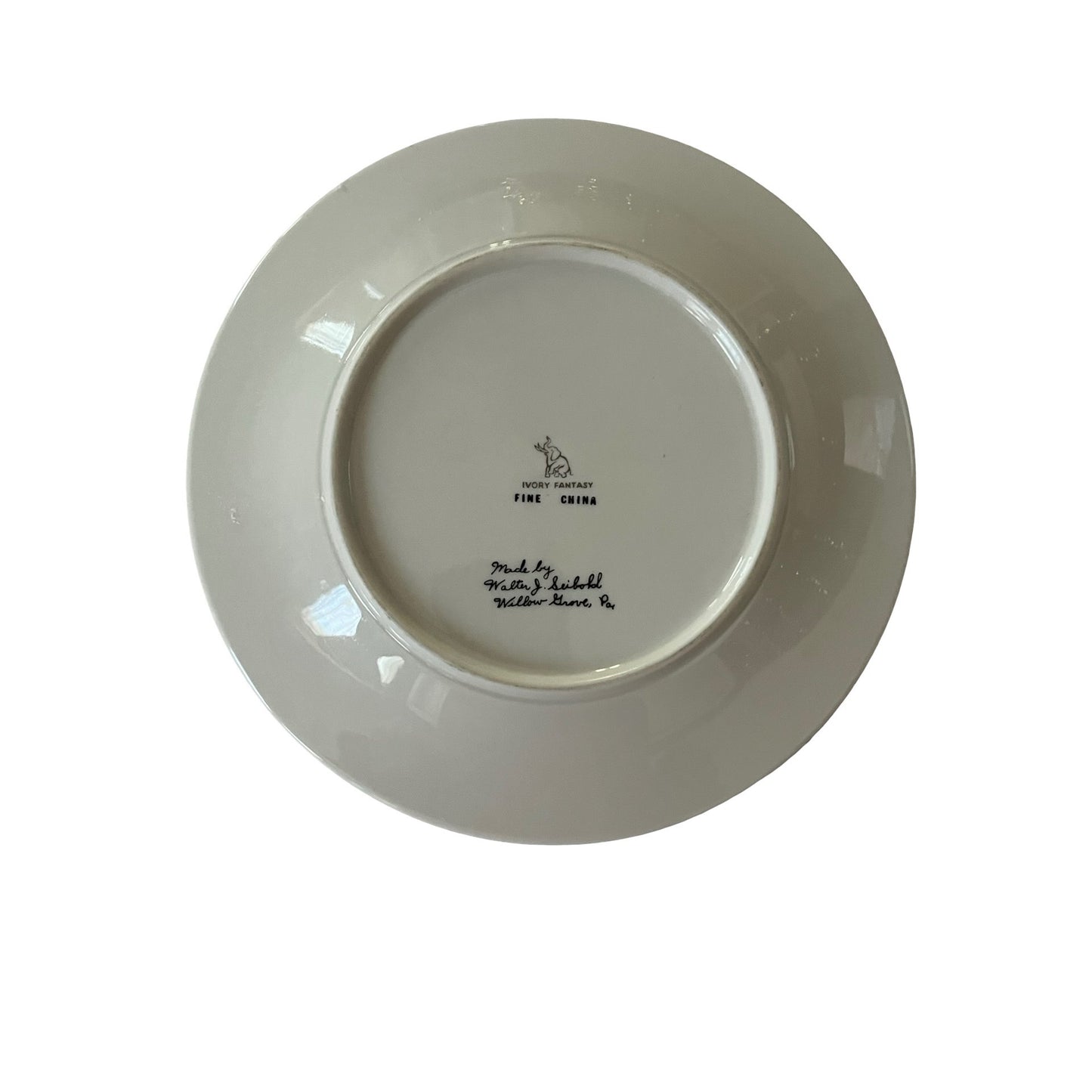 Vintage 1976 America’s Bicentennial Plate Ivory Fantasy Fine China Walter J Seibold 8”