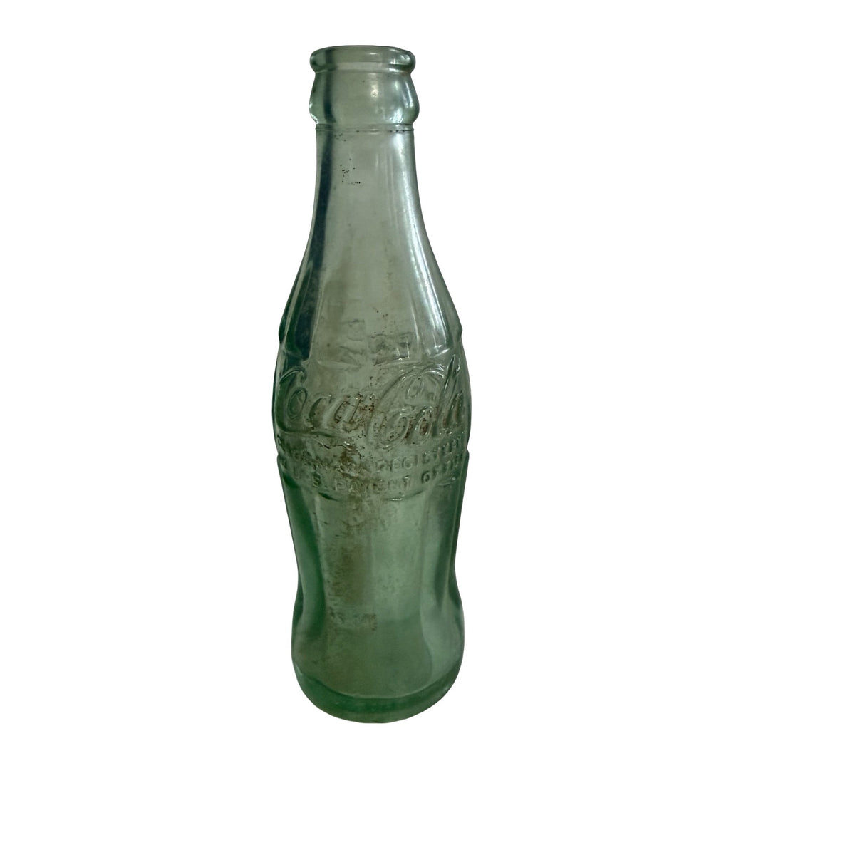 Vintage 1938-1951 Coca-Cola Bottle Elyria Ohio D-105529 Green Glass 6 oz