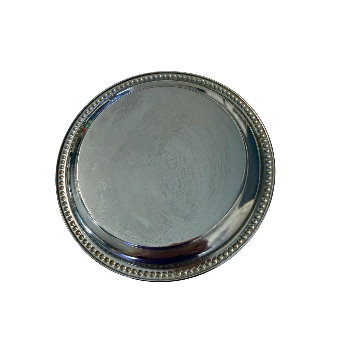 Vintage Canada Souvenir Silver Tone Tray A Mari Usque Ad Mare Coat of Arms Made in England