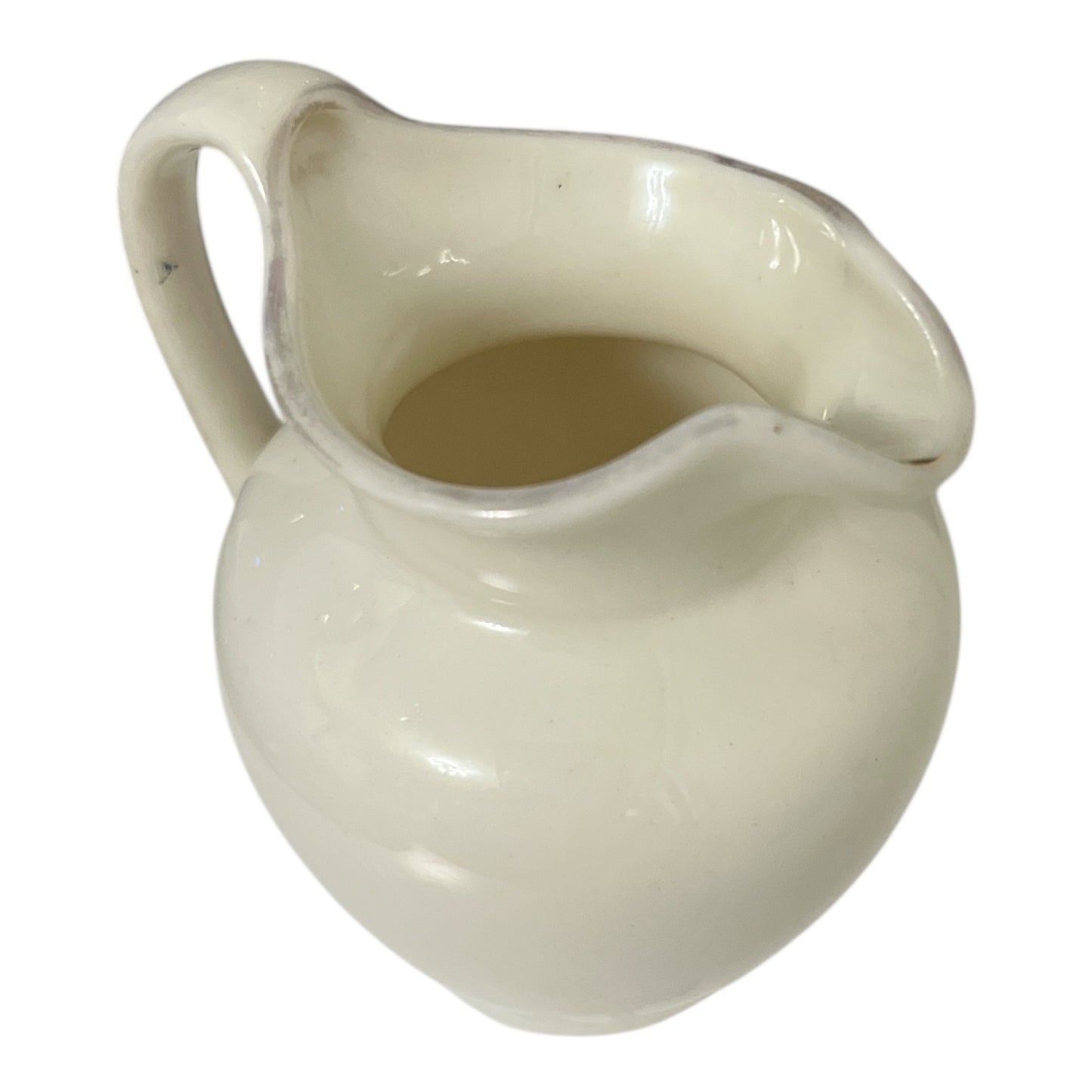 Antique C & M Premier Crested China Pitcher – Rhyl Welsh Souvenir Jug, Made in England, 1900s–1930s