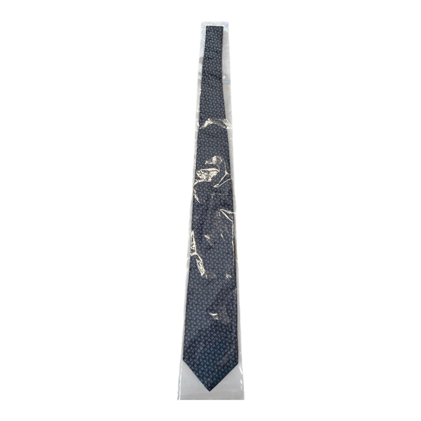 NEW DKNY 100% Silk Tie – Made in Costa Rica – Geometric Pattern – Vintage Y2K