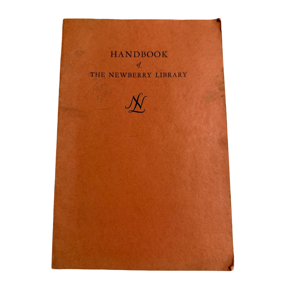 Handbook of the Newberry Library Chicago 1930s History Genealogy Collections Book