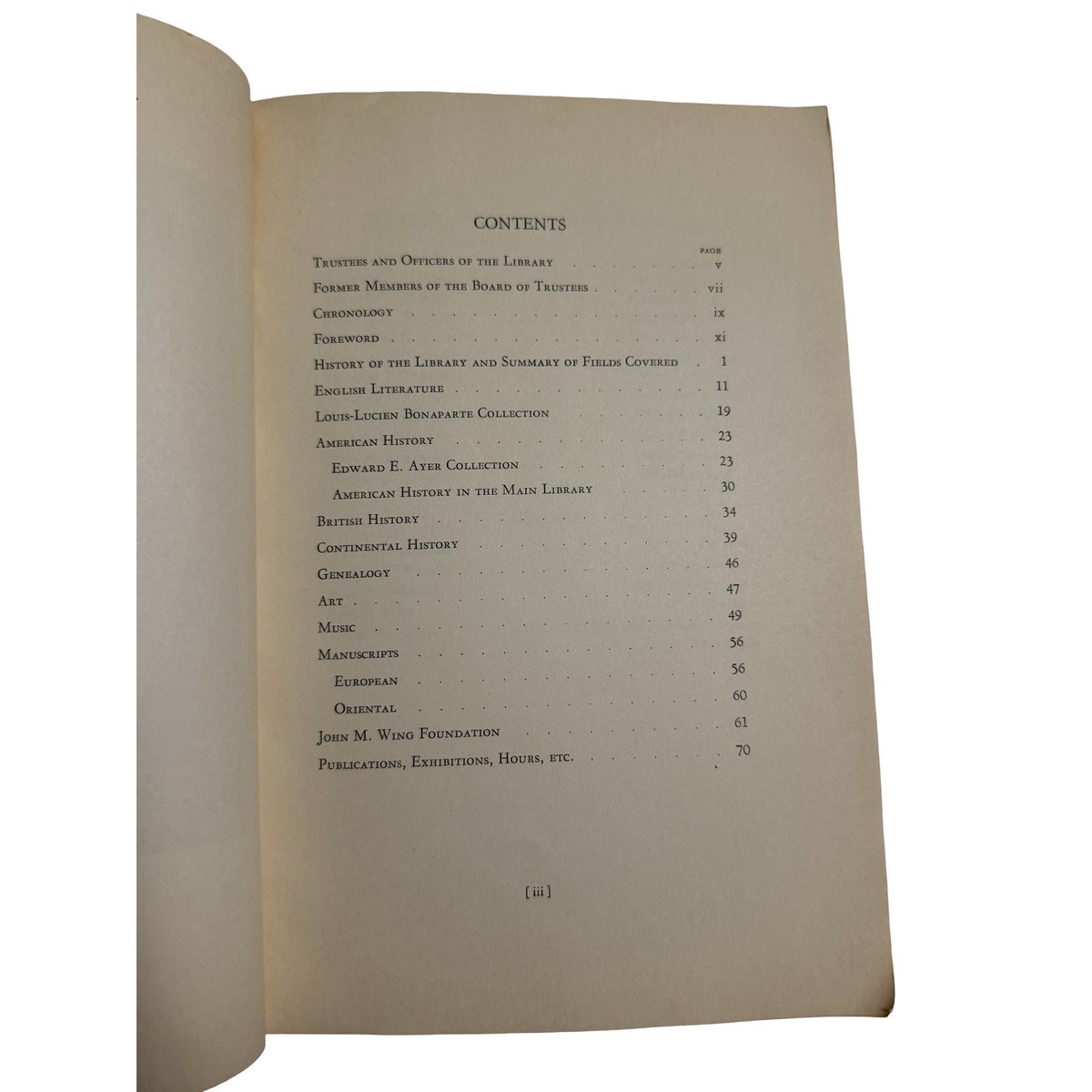 Handbook of the Newberry Library Chicago 1930s History Genealogy Collections Book