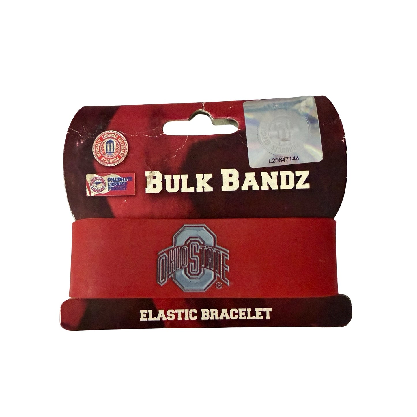 Ohio State Buckeyes Bulk Bandz Elastic Bracelet Red NCAA Wristband