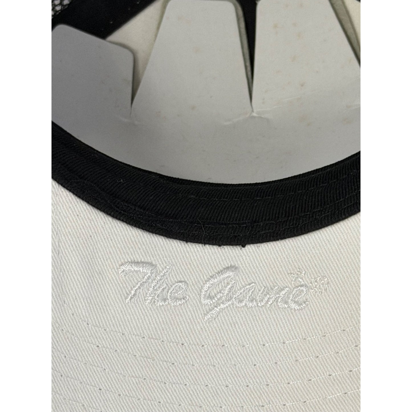 NWT Daytona Beach The Game Snapback Trucker Hat White Black Mesh Adjustable Cap