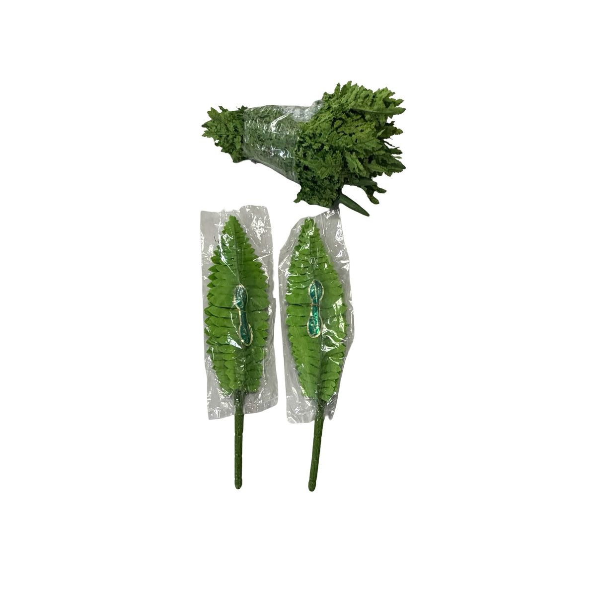 Vintage Designer’s Accents Artificial Fern Stems Green Faux Greenery Lot of 13
