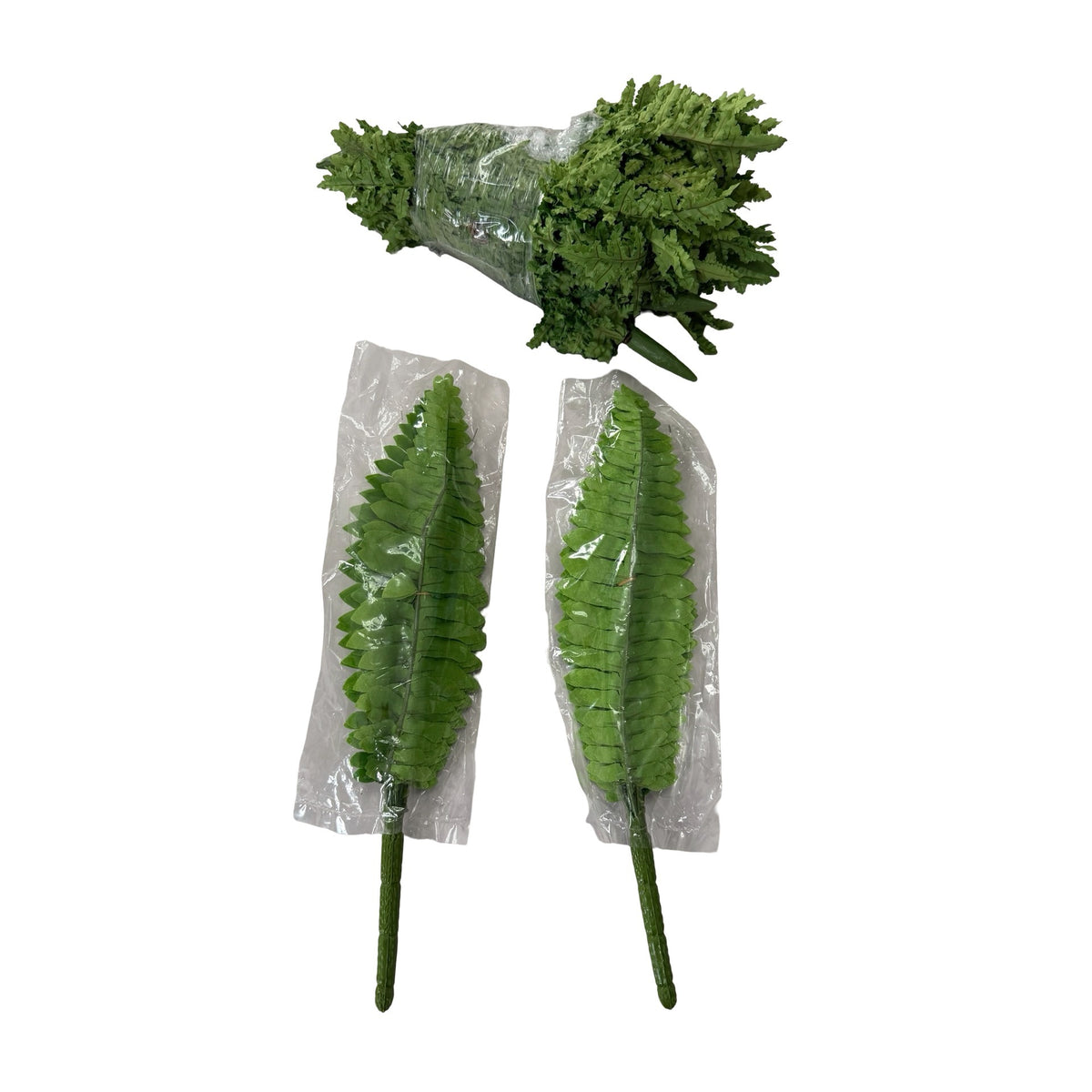 Vintage Designer’s Accents Artificial Fern Stems Green Faux Greenery Lot of 13