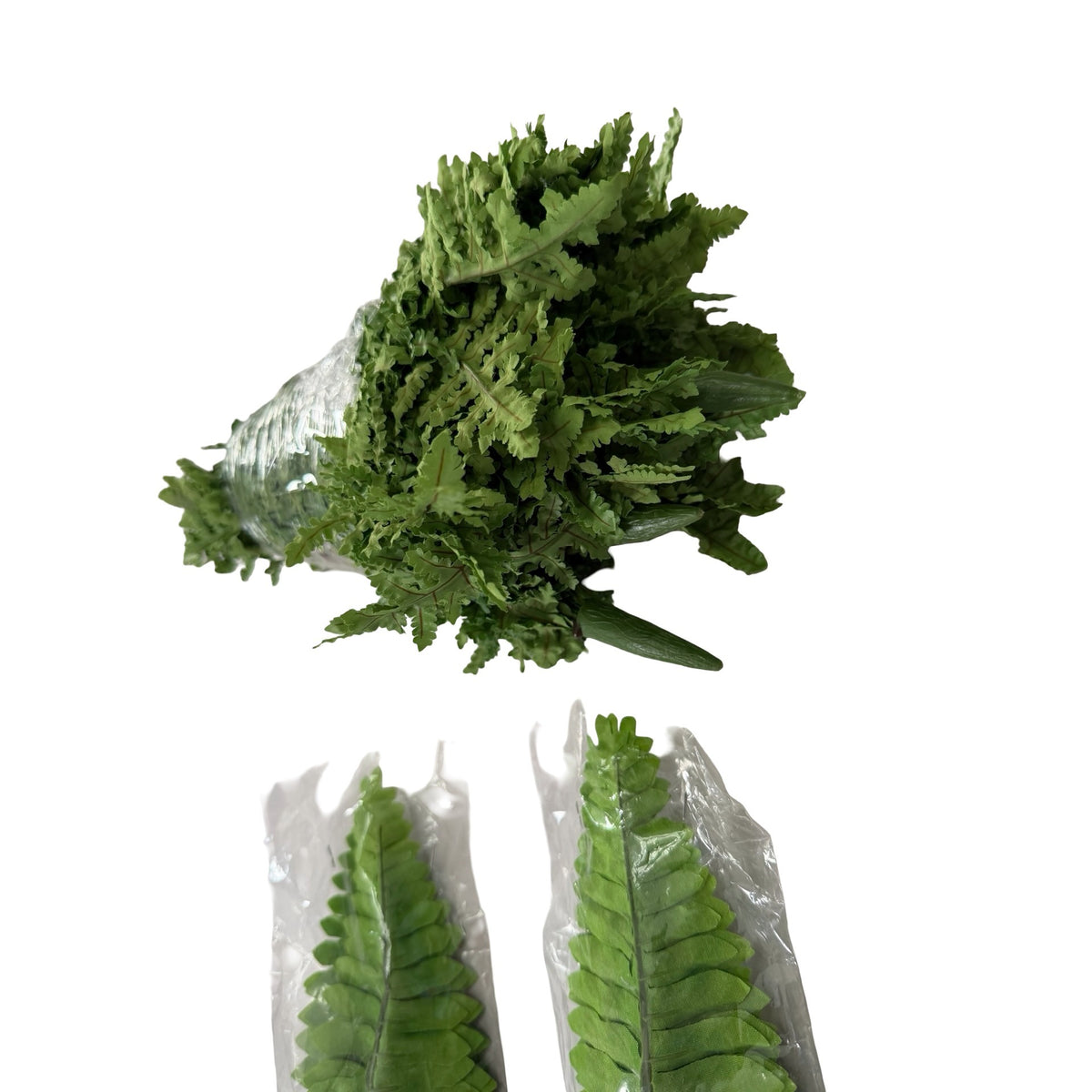 Vintage Designer’s Accents Artificial Fern Stems Green Faux Greenery Lot of 13
