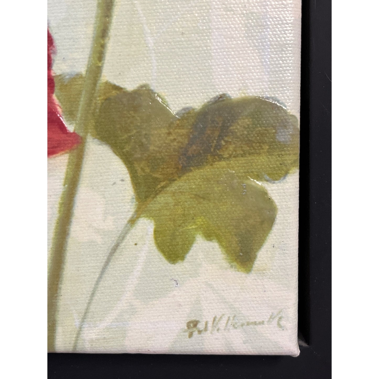 Fabrice de Villeneuve Anémones de Jardin Limited Edition Giclée Canvas Framed Floral Wall Art