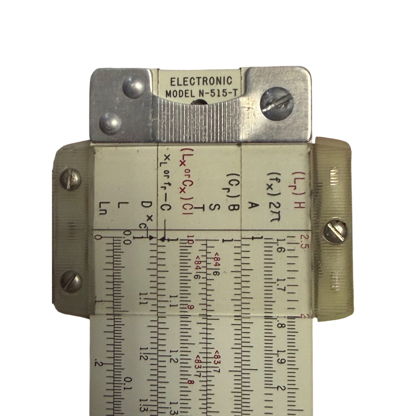 Vintage Electronic Slide Rule Model N-515-T With Leather Carrying Case Engineering