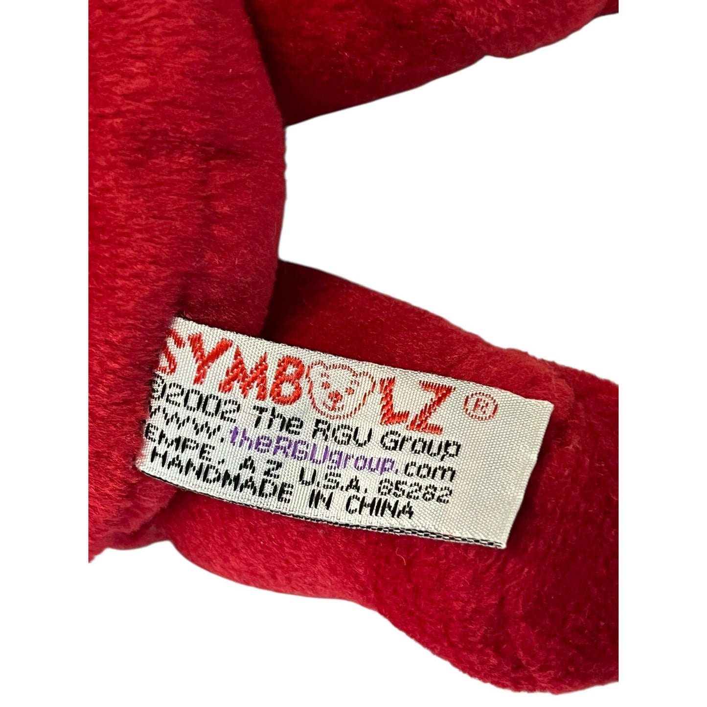SYMBOLZ Pennsylvania Keystone Bear Plush Red Vintage Souvenir Teddy