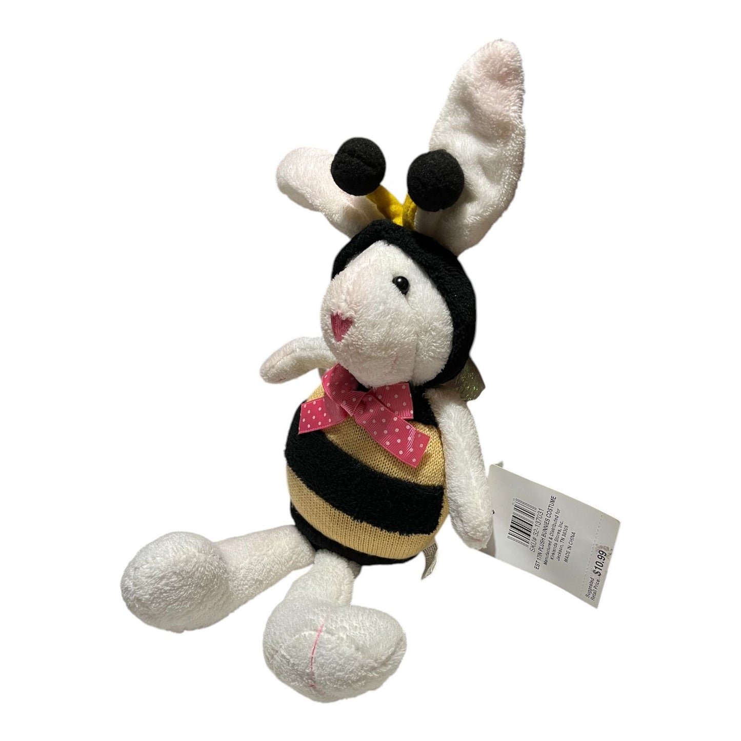 Costco Exclusive Kirkland’s Bee Bunny Plush – 17" Poseable Ears – NWT – 2000s Collectible