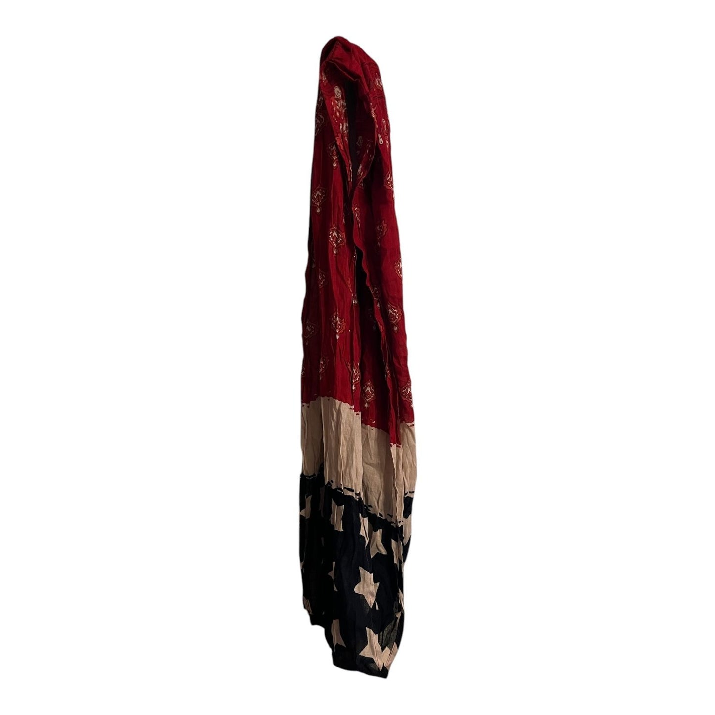 Boho American Flag Infinity Scarf – Vintage-Inspired Stars & Bandana Print Loop Scarf USA