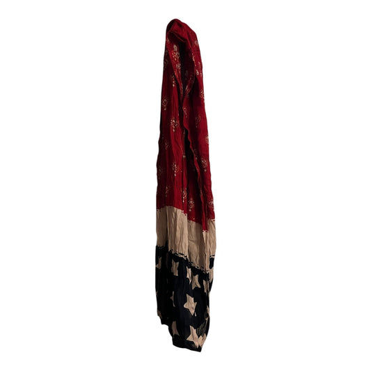 Boho American Flag Infinity Scarf – Vintage-Inspired Stars & Bandana Print Loop Scarf USA