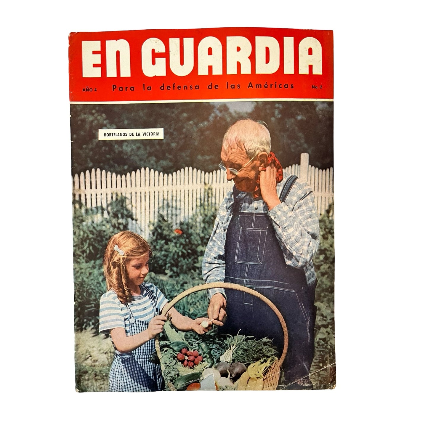 En Guardia Spanish Magazine WWII Era Propaganda Año 4 No 2 Vintage