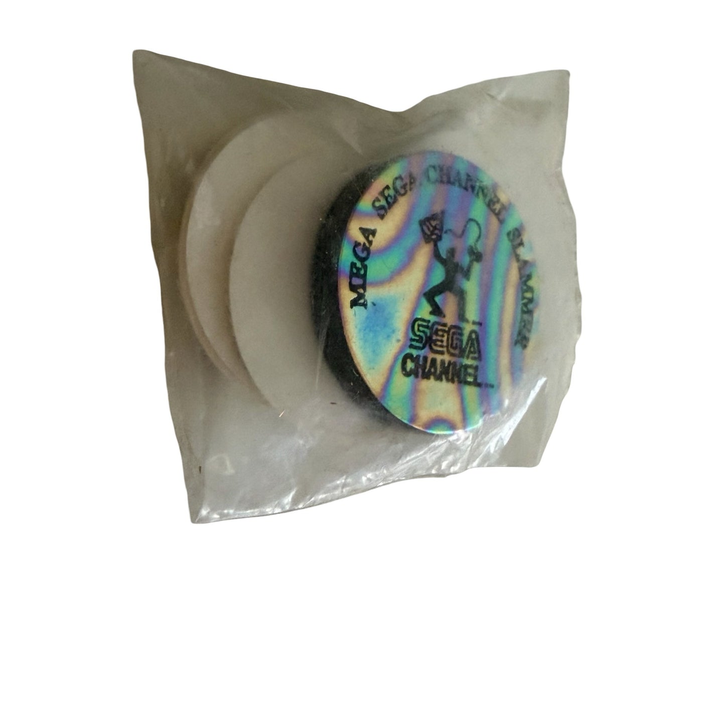 Vintage 1990s SEGA Channel Trading Caps Lot Mega Slammer POG Style Sealed Promo