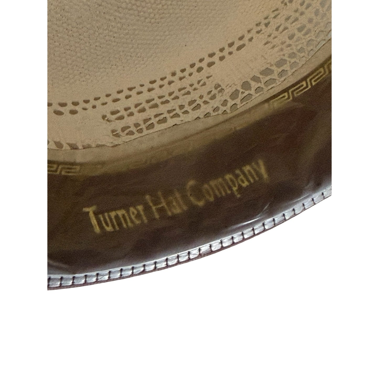 Turner Hat Company Bangora Straw Cowboy Hat Size 6 7/8 Small White Western Hat Ventilated Crown