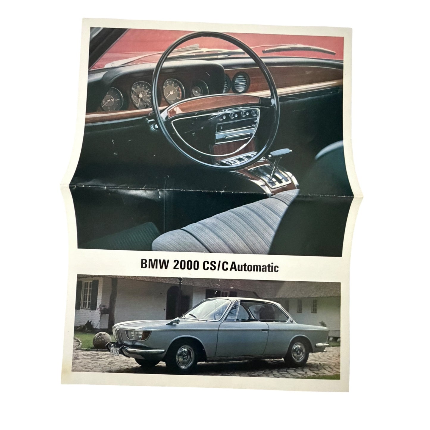 Vintage BMW 2000 CS C Automatic Dealer Sales Brochure Flyer German Coupe Advertisement