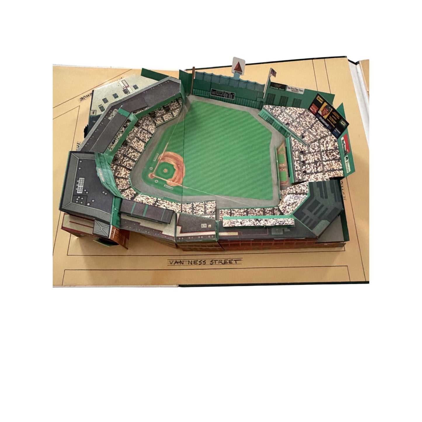 Fenway Park Stadium Pop-Up Book Vintage Boston Red Sox 3D Ballpark Book 1986