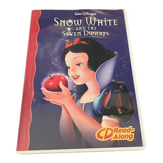 Vintage 1990s Disney Snow White Read-Along CD & Cassette Tape Set – Very Good Condition