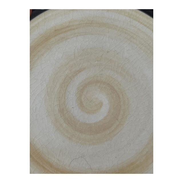 Corsica Home Brigette Handcrafted Dinner Plate 11" Floral Rustic Crackle Glaze