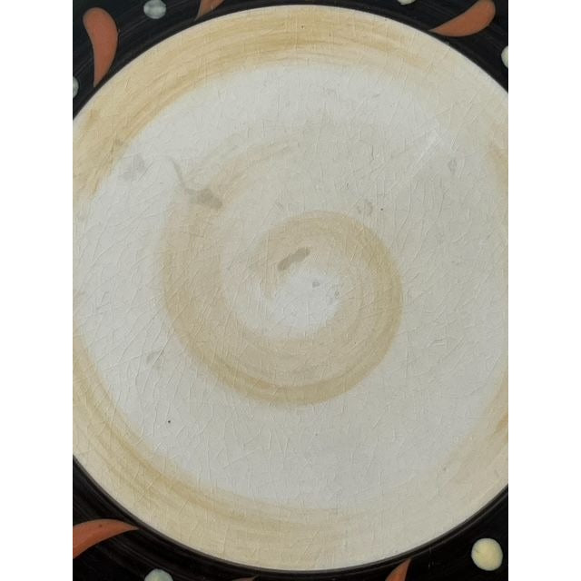 Corsica Home Brigette Handcrafted Dinner Plate 11" Floral Rustic Crackle Glaze