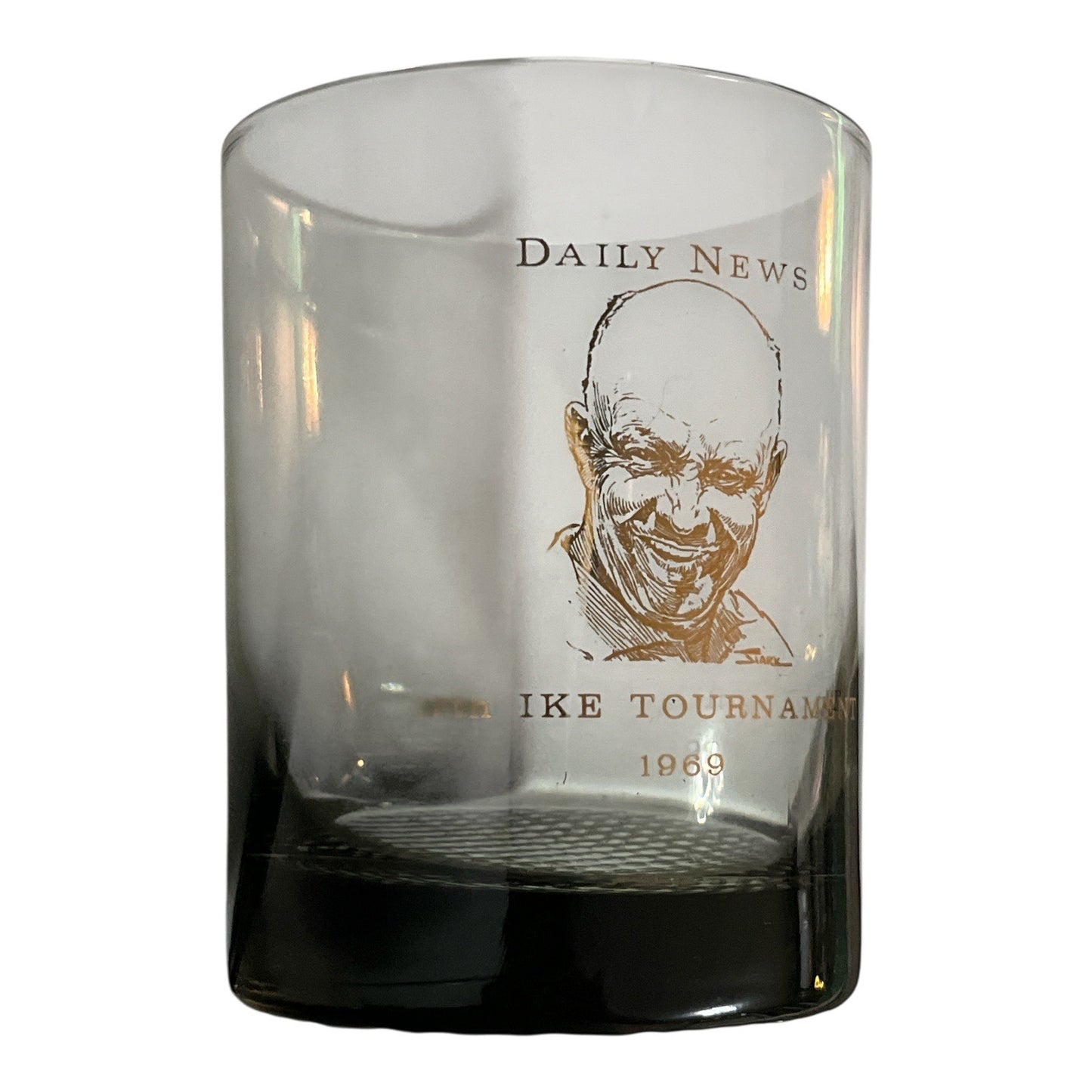 Vintage Daily News 17th Ike Tournament 1969 Glasses Set of 2