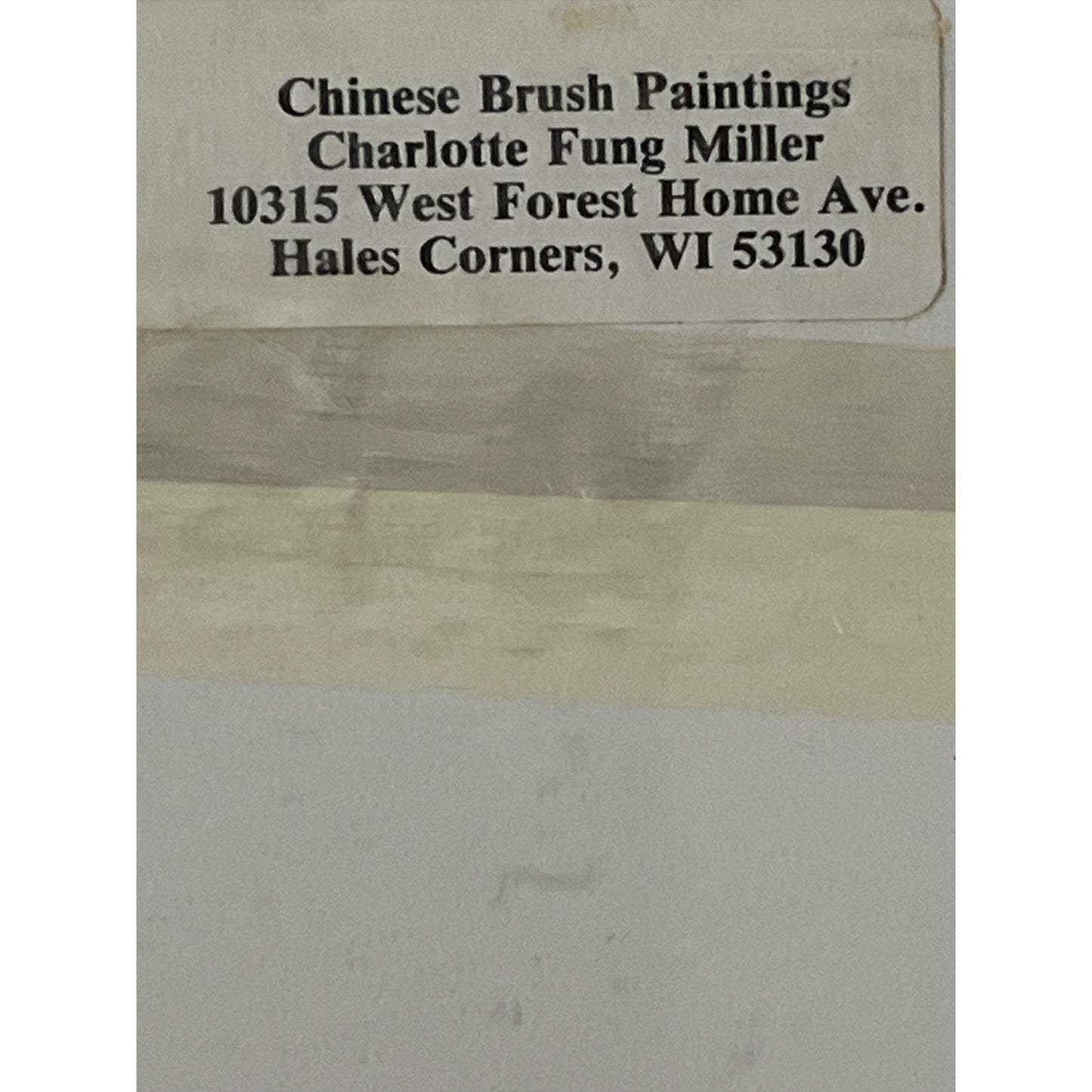 Chinese Brush Painting Floral Art Charlotte Fung Miller 8x10 Framed