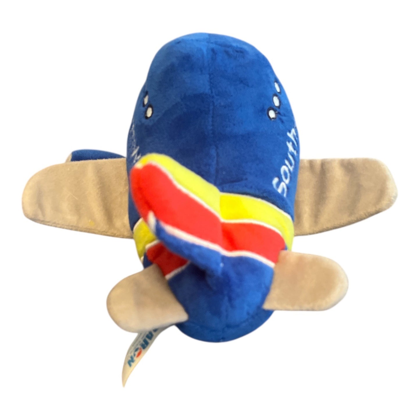 Southwest Airlines Plush Airplane Toy – 9” Daron Jet with Smile Face – Official Colors & Logo 2010s