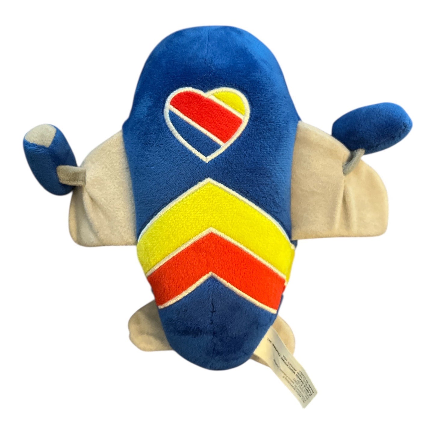 Southwest Airlines Plush Airplane Toy – 9” Daron Jet with Smile Face – Official Colors & Logo 2010s
