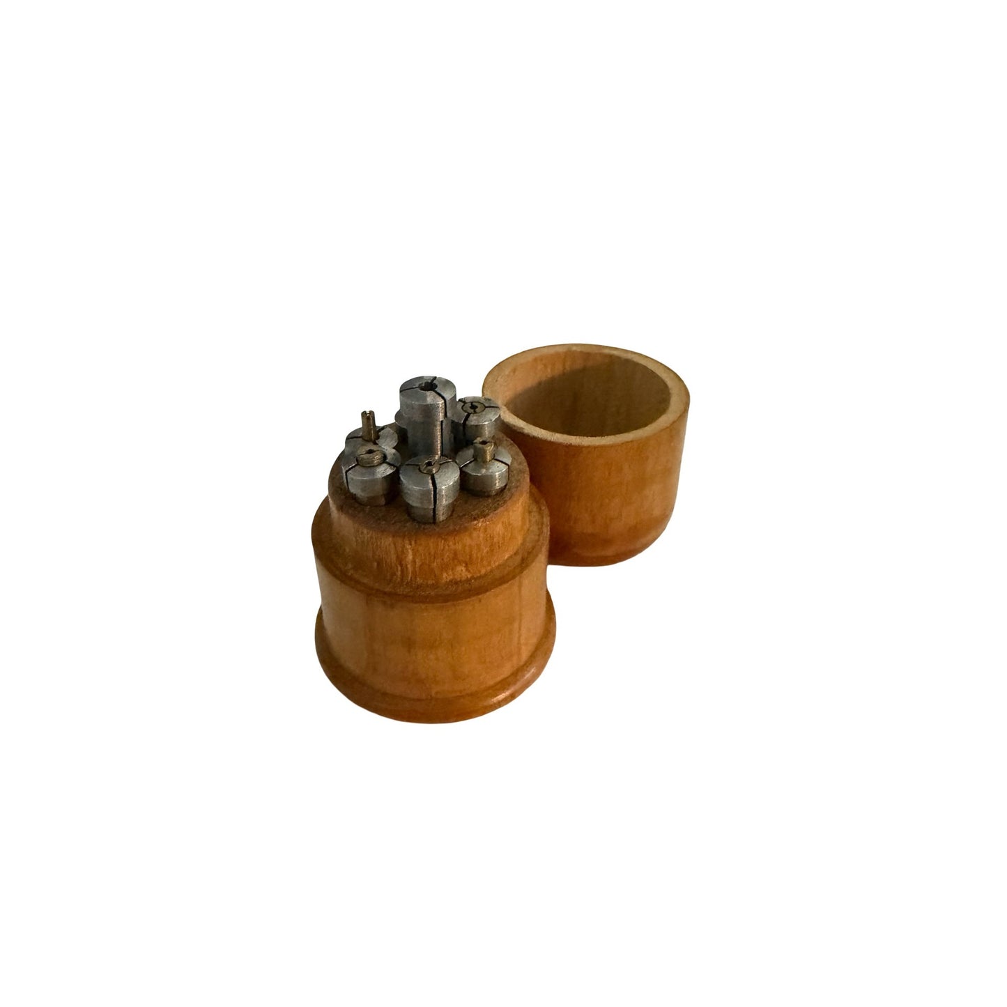 Vintage Watchmaker's Collet Set in Wooden Case No. 3970D Precision Watch Repair Tool
