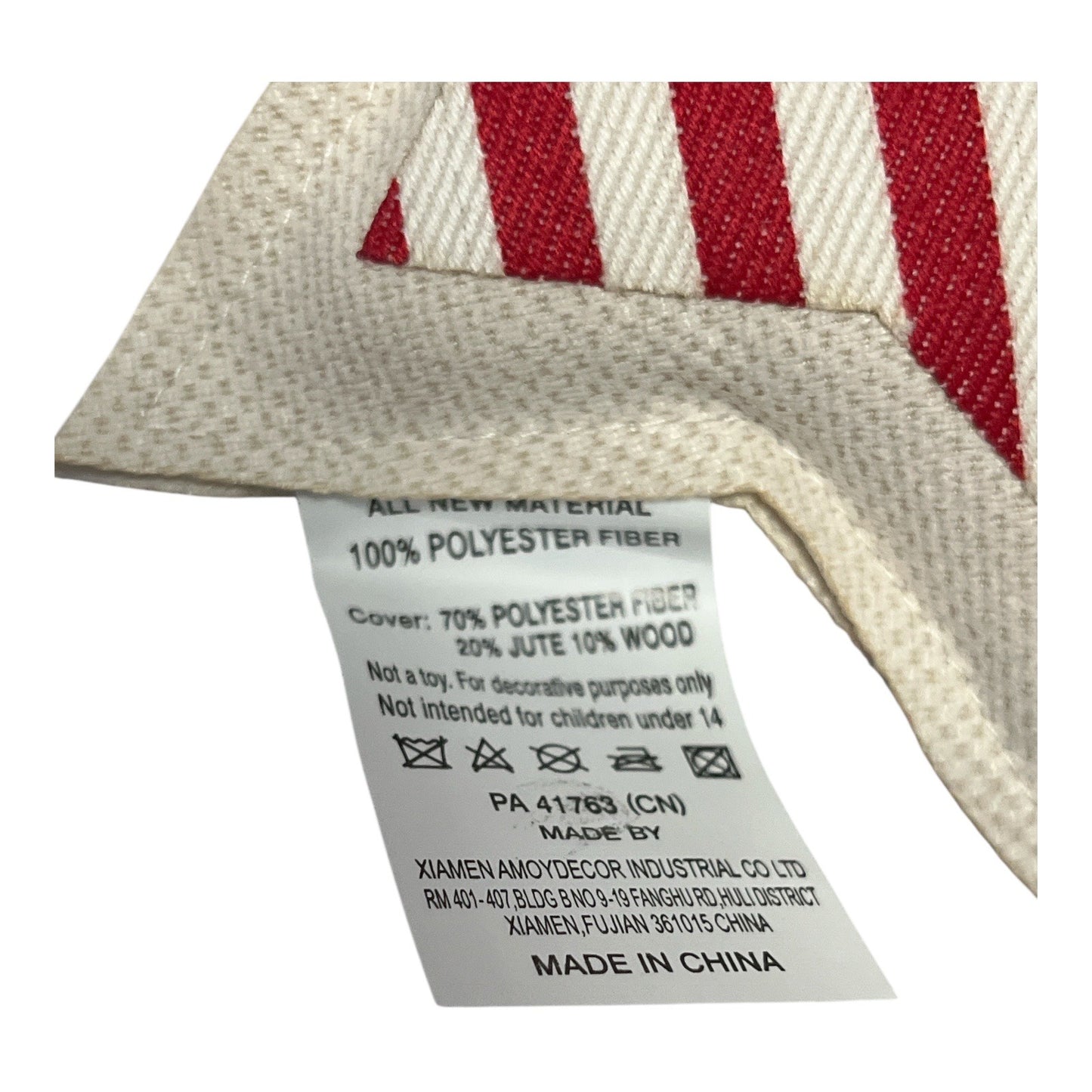 Tommy Bahama Patriotic Star Garland – 6 Foot Red, White & Blue Fabric Stars with Wooden Beads – Americana Decor