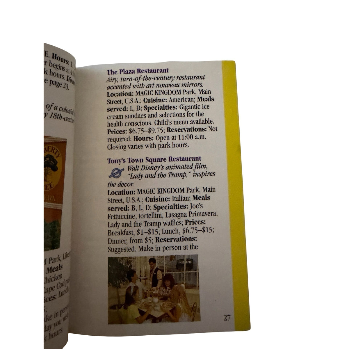 Vintage 1990s Walt Disney World Guidebook Mickey Mouse American Express 124 Pages