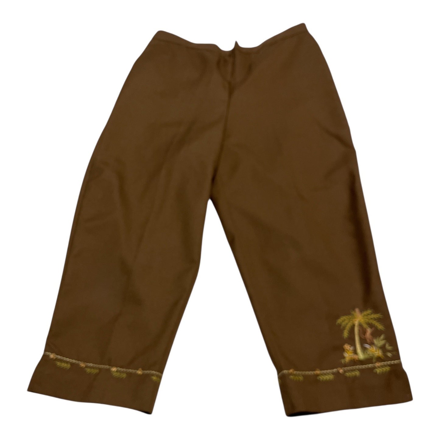 Alfred Dunner Petite Embroidered Tropical Cardigan & Pants Set Vintage PS