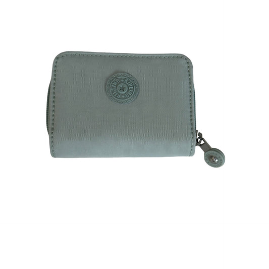 Kipling Mint Green Nylon Zip Around Wallet Coin Purse Compact Organizer