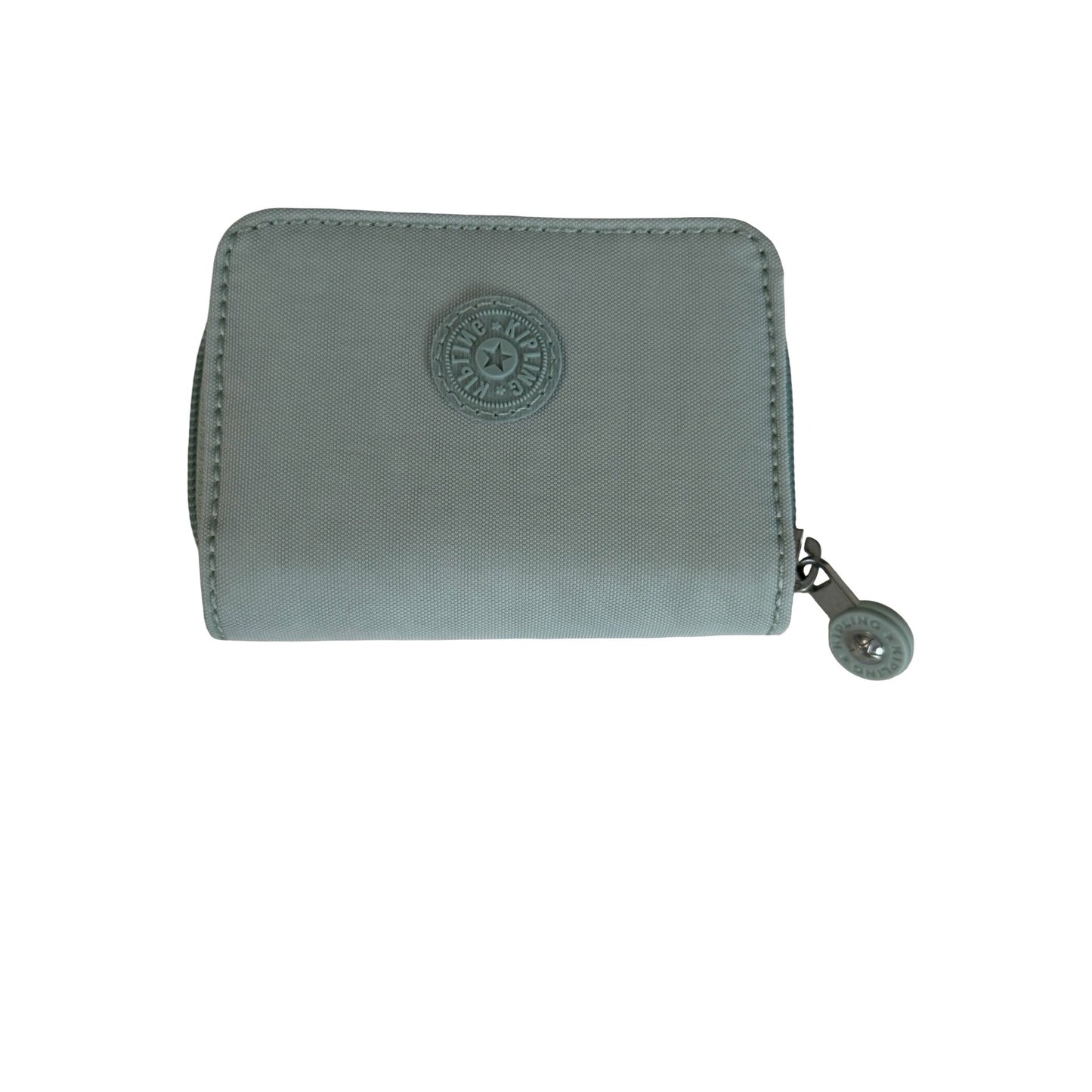 Kipling Mint Green Nylon Zip Around Wallet Coin Purse Compact Organizer