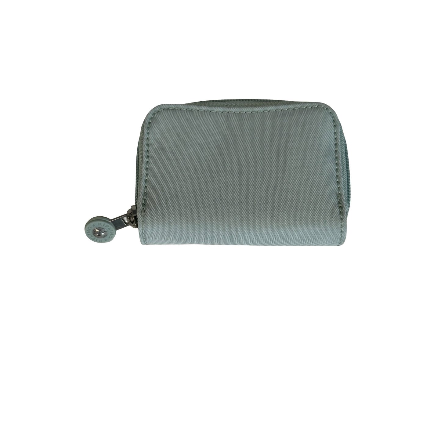 Kipling Mint Green Nylon Zip Around Wallet Coin Purse Compact Organizer