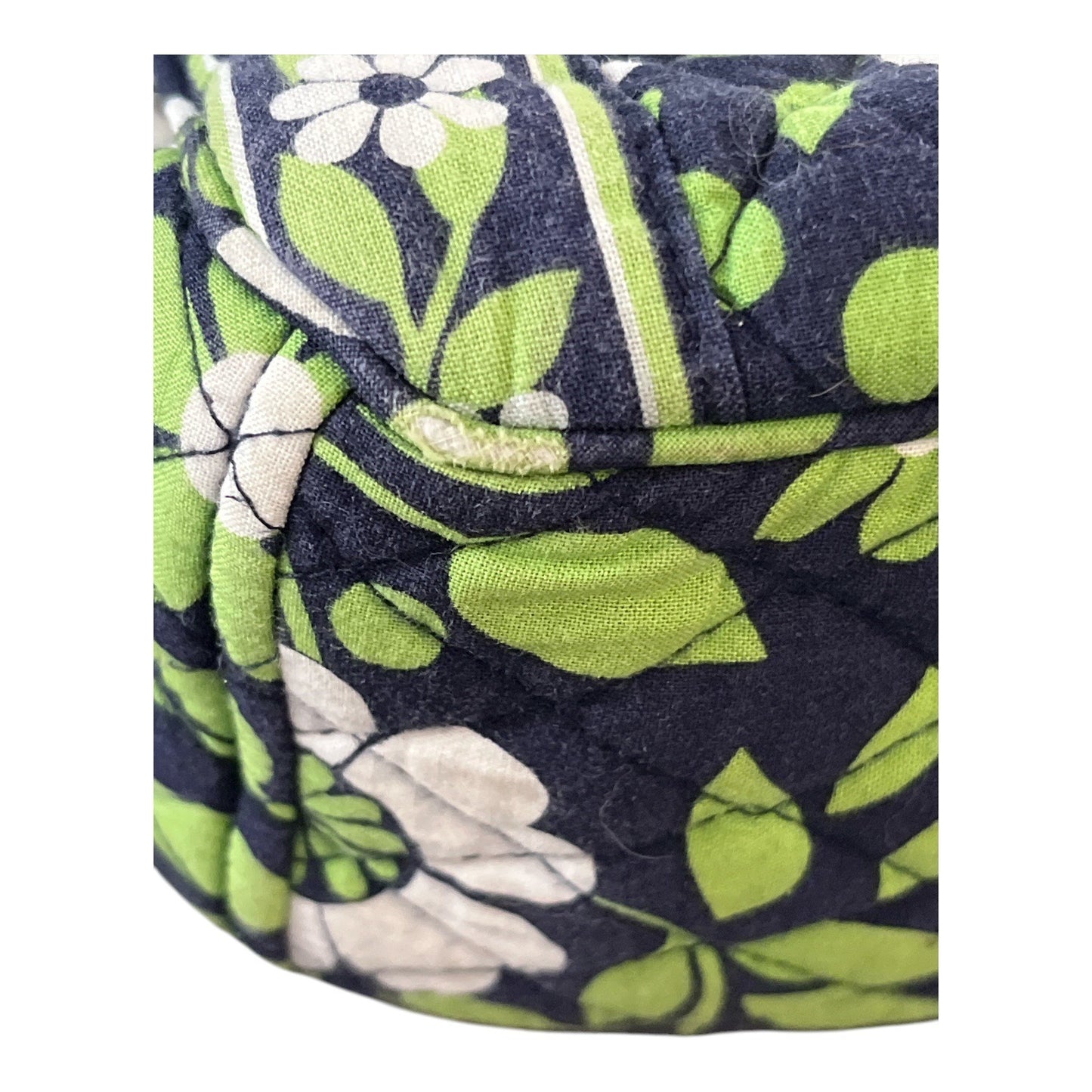 Vera Bradley Small Hobo Shoulder Bag – Java Blue Pattern – Quilted Cotton Floral Purse