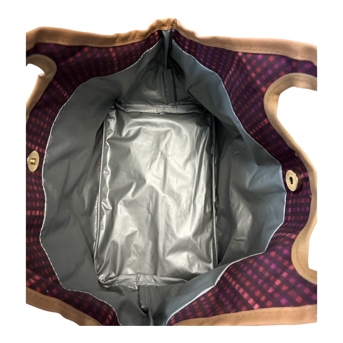 Isaac Mizrahi Insulated Lunch Tote – Plaid Design