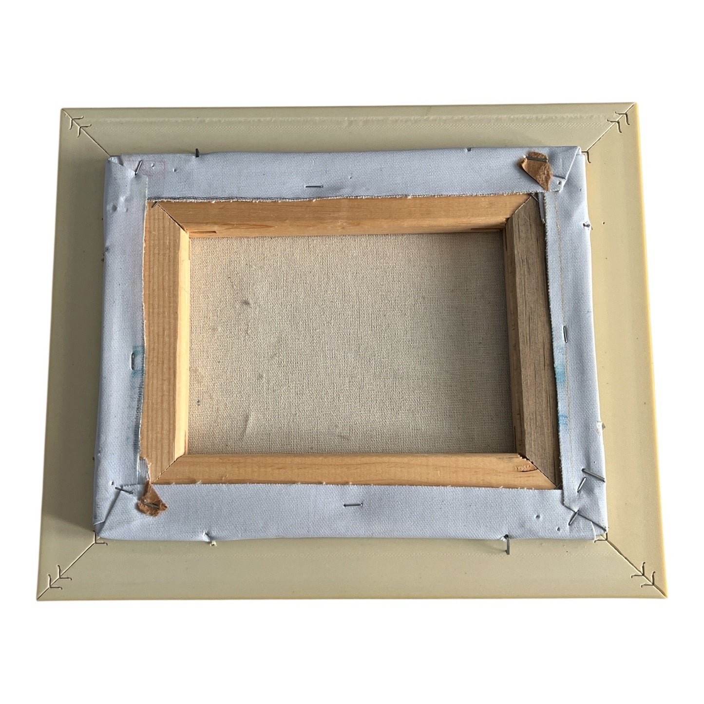 Vintage B. Nelson Lighthouse Seascape Oil Painting on Canvas Framed 10x13