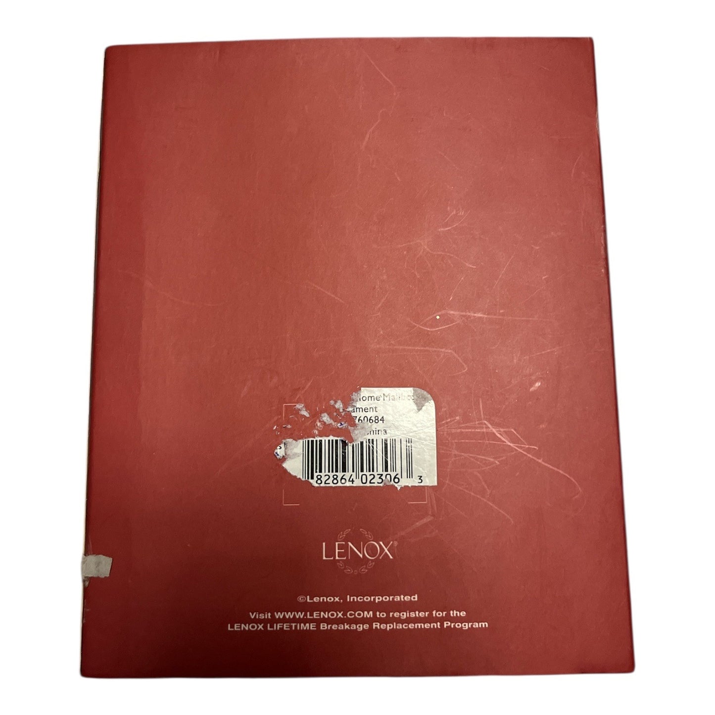 Lenox 2006 "Bless This Home" Mailbox Ornament – Silver-Tone with Red Ribbon – New in Box