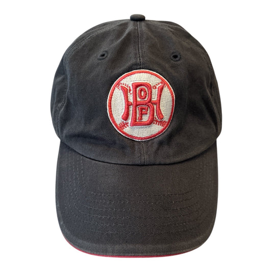 '47 Brand Women's Baseball Hall of Fame Adjustable Hat – Black & Red – Est. 1939 – One Size