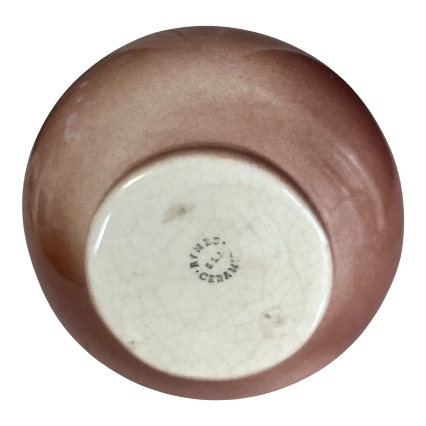 Vintage Rymes USA Ceramic Pitcher Vase Montana Pinecone Hand Painted