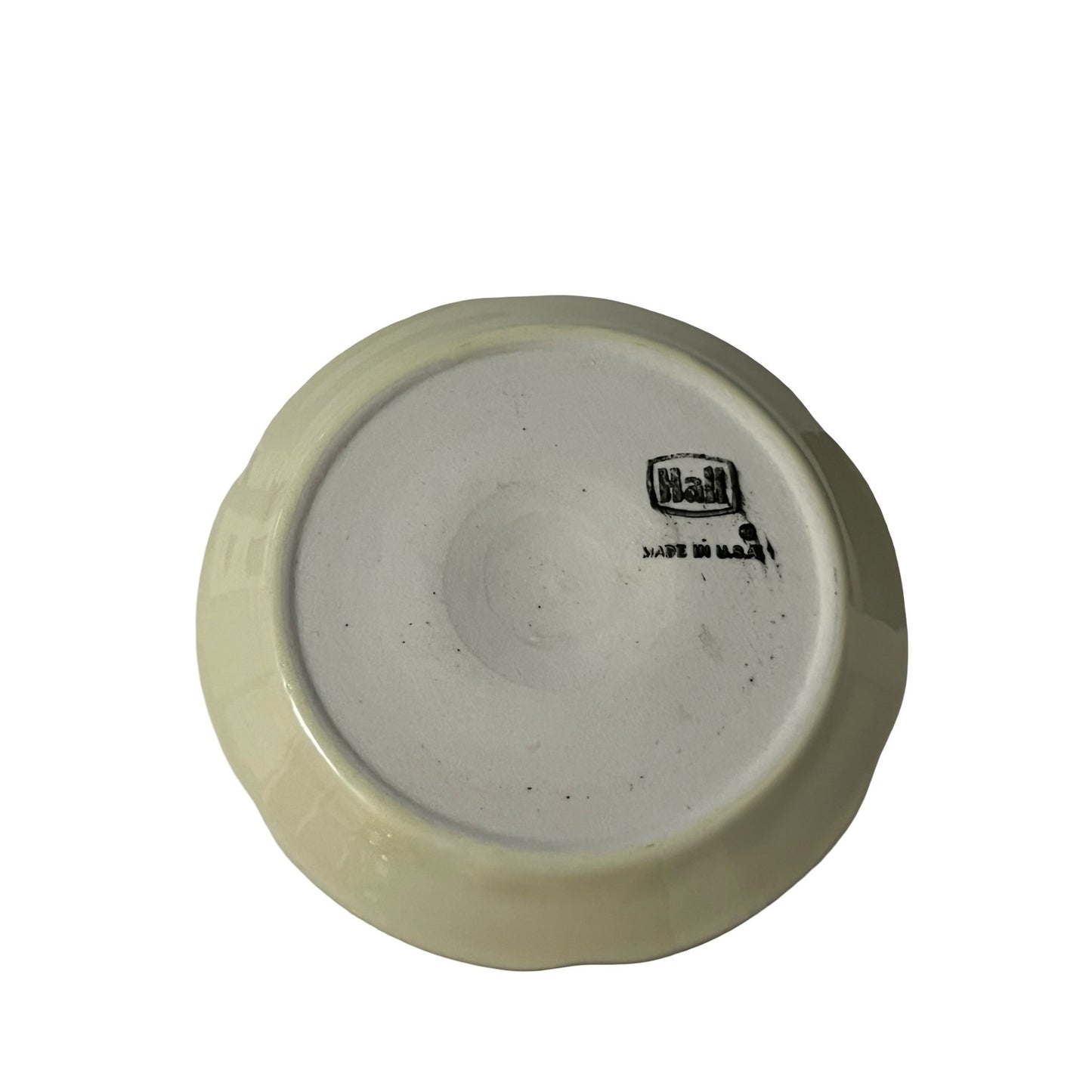 Vintage Hall USA Seaview Country Club Candlestick Holder Ashtray Cream Ceramic NJ