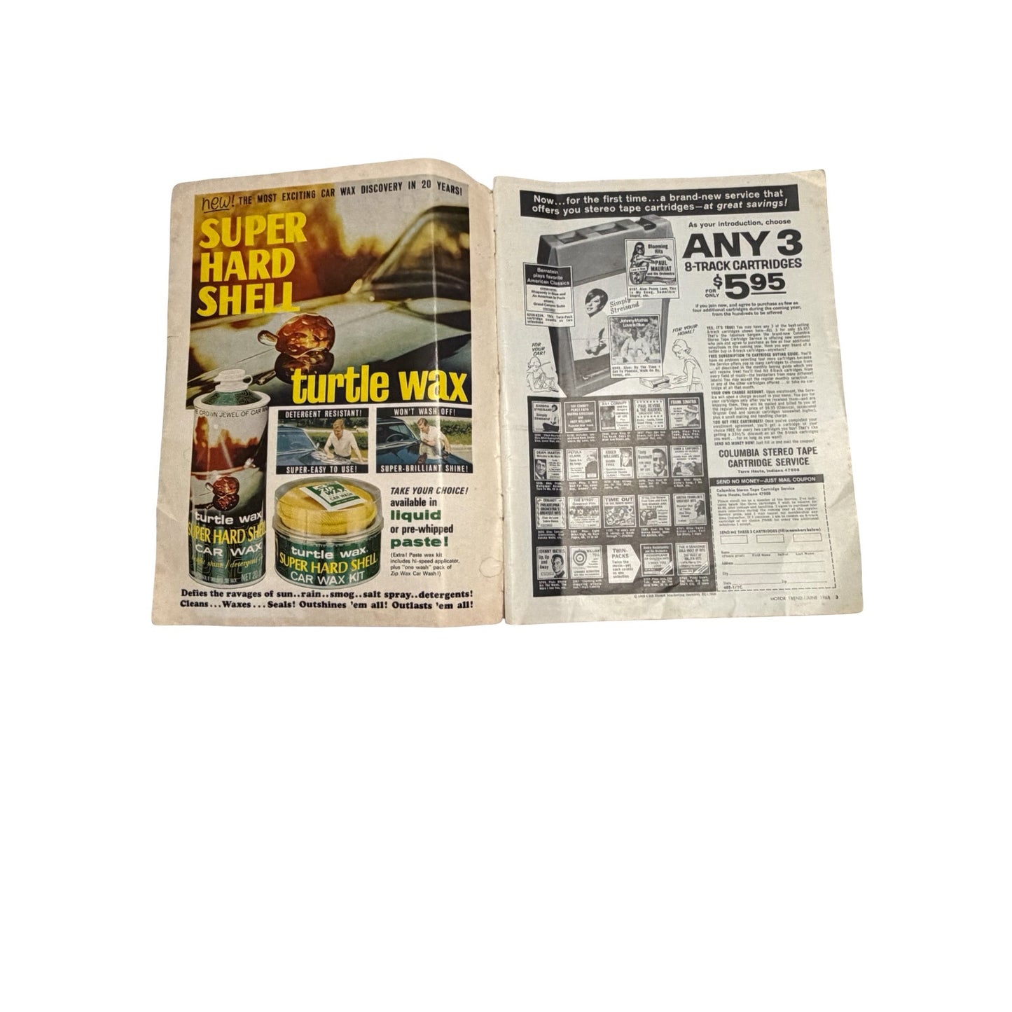Vintage Motor Trend Magazine Lot 1968 1969 1974 Muscle Cars Ads Toyota Honda Porsche Road Runner