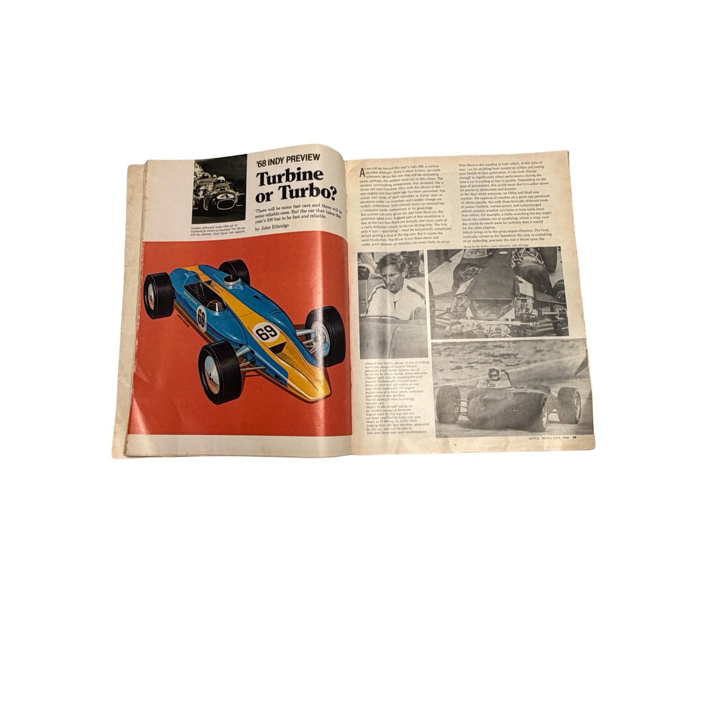 Vintage Motor Trend Magazine Lot 1968 1969 1974 Muscle Cars Ads Toyota Honda Porsche Road Runner
